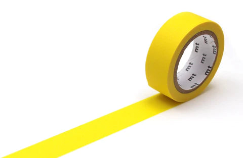 Matte Yellow Washi Tape by MT Kamoi Kakoshi