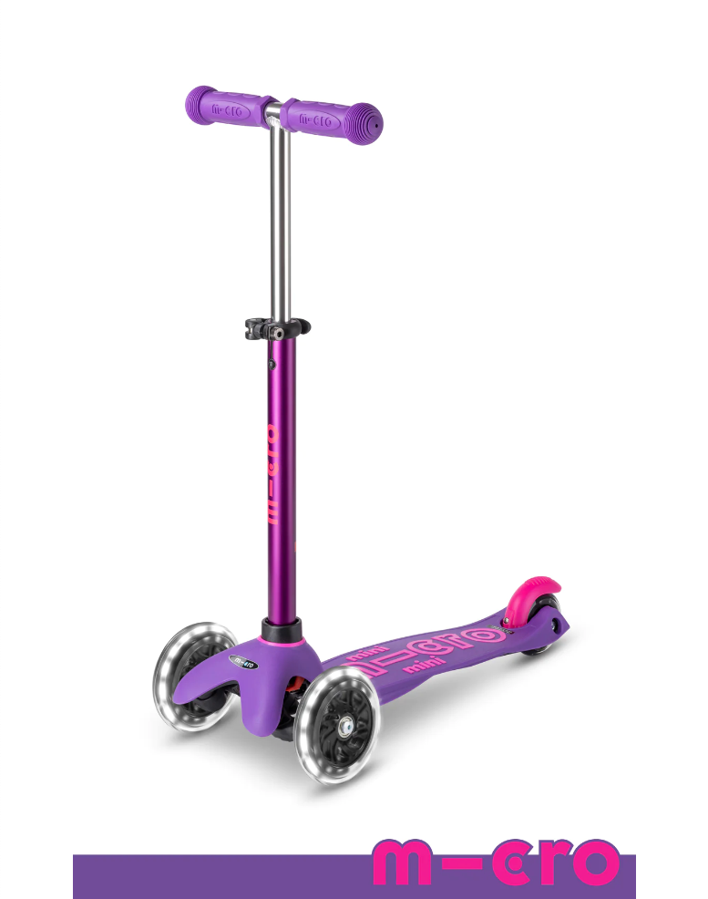 Micro Kickboard Mini Deluxe LED Scooter - Pink – Albee Baby