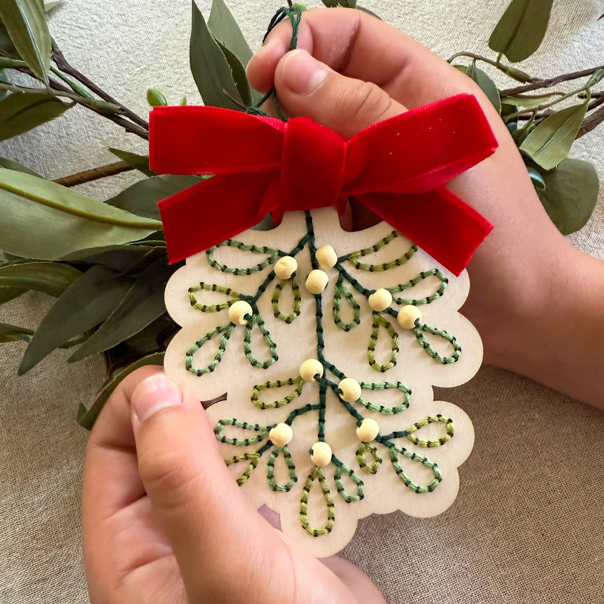 Stitched Mistletoe Decoration Kit