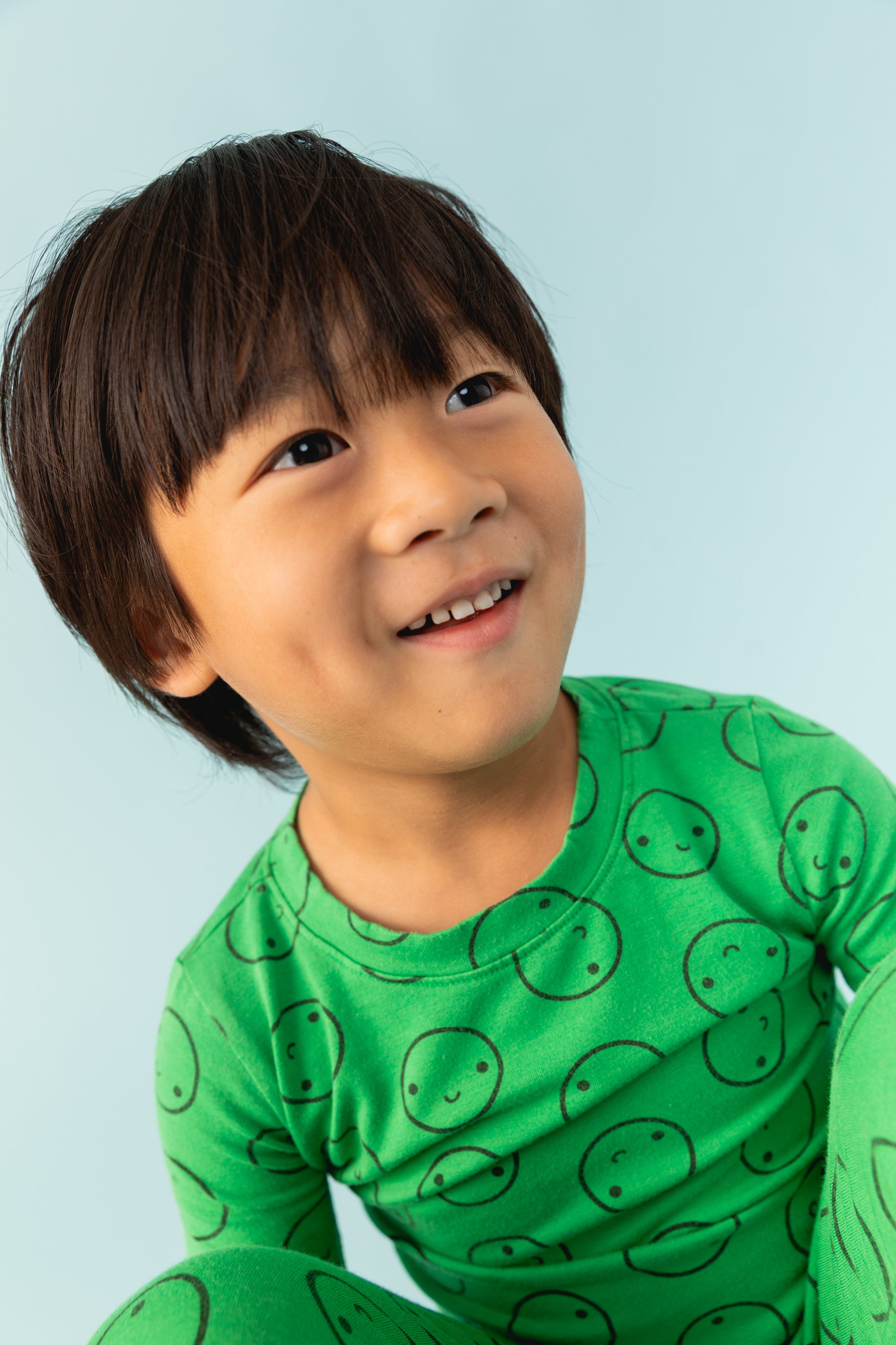 Green Sprout Long Sleeve Happy Pajamas