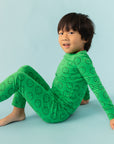 Green Sprout Long Sleeve Happy Pajamas