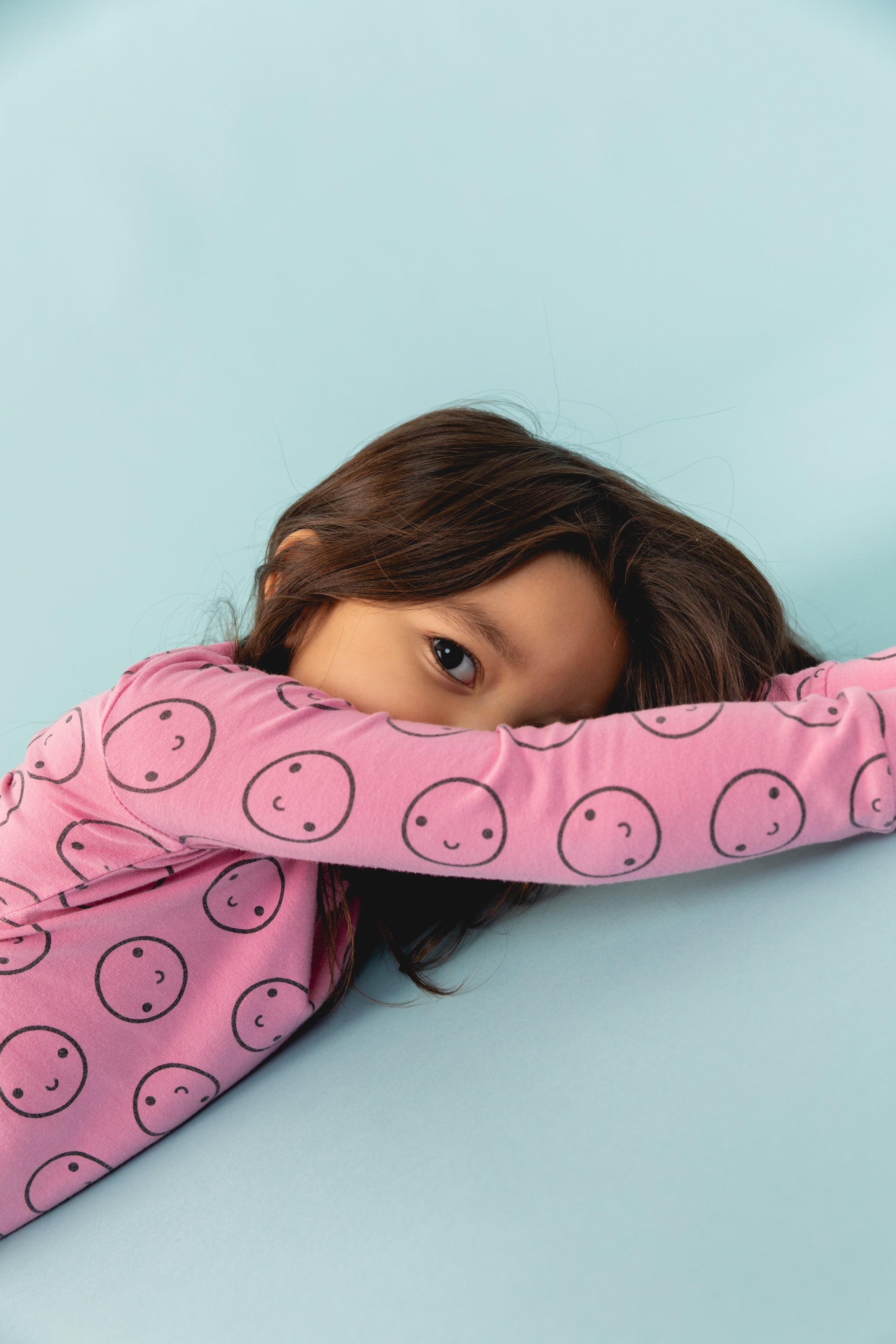 Pink Bubblegum Long Sleeve Happy Pajamas