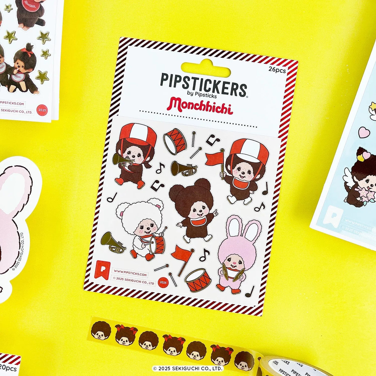 Monchhichi Marching Band Sticker Sheet