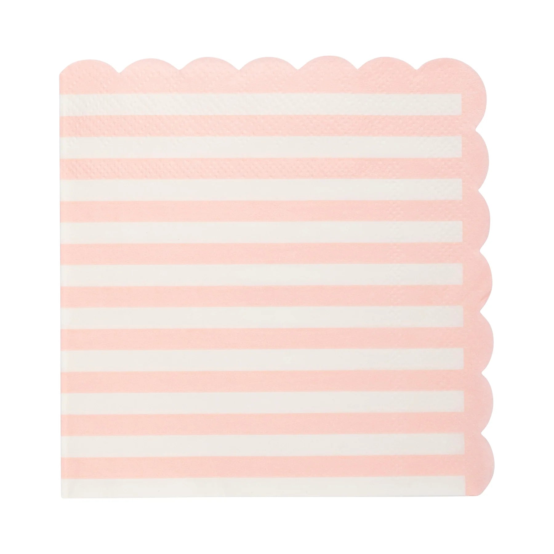 SALE Scalloped Pink Stripe Cocktail Napkins by My Mind&#39;s Eye
