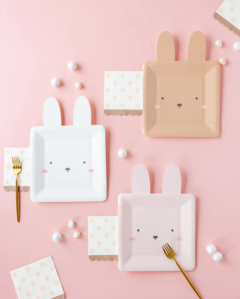 Neapolitan Bunny Plate Set by My Mind's Eye