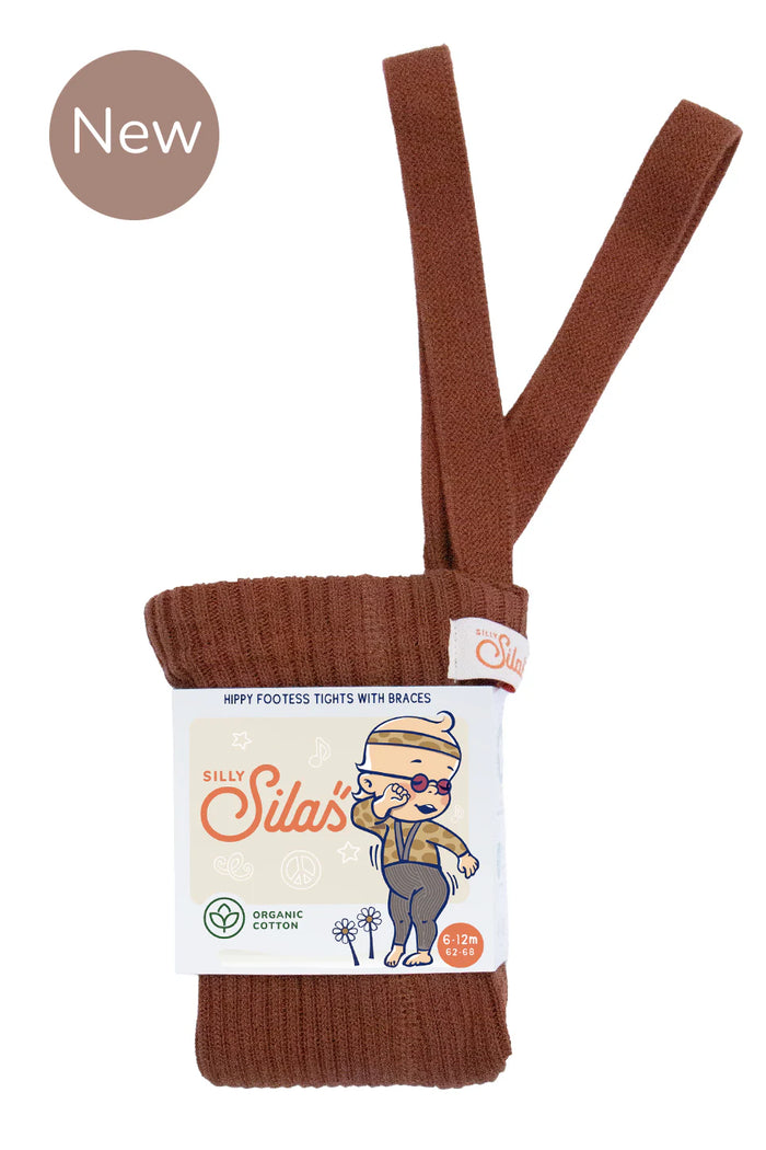 Hippy Footless Tights Cinnamon by Silly Silas