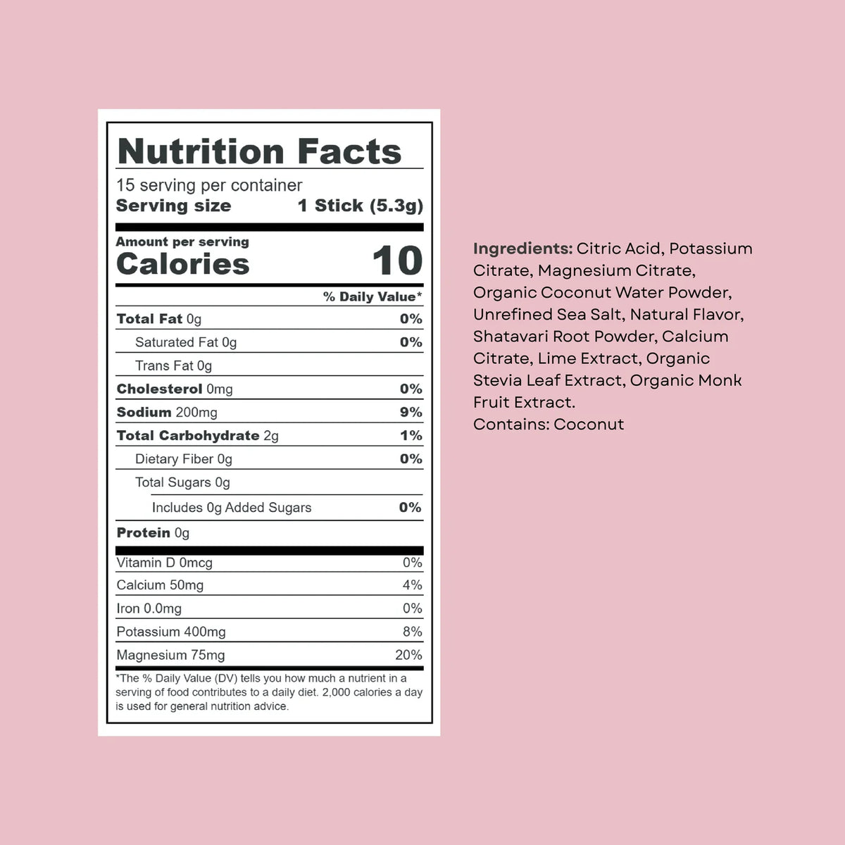 Coconut Water Electrolyte Mix - Cherry Limeade