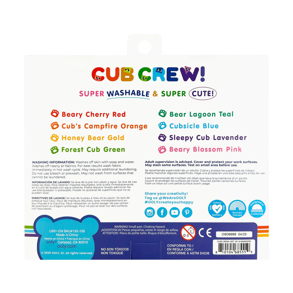 Cub Crew Washable Markers by Ooly