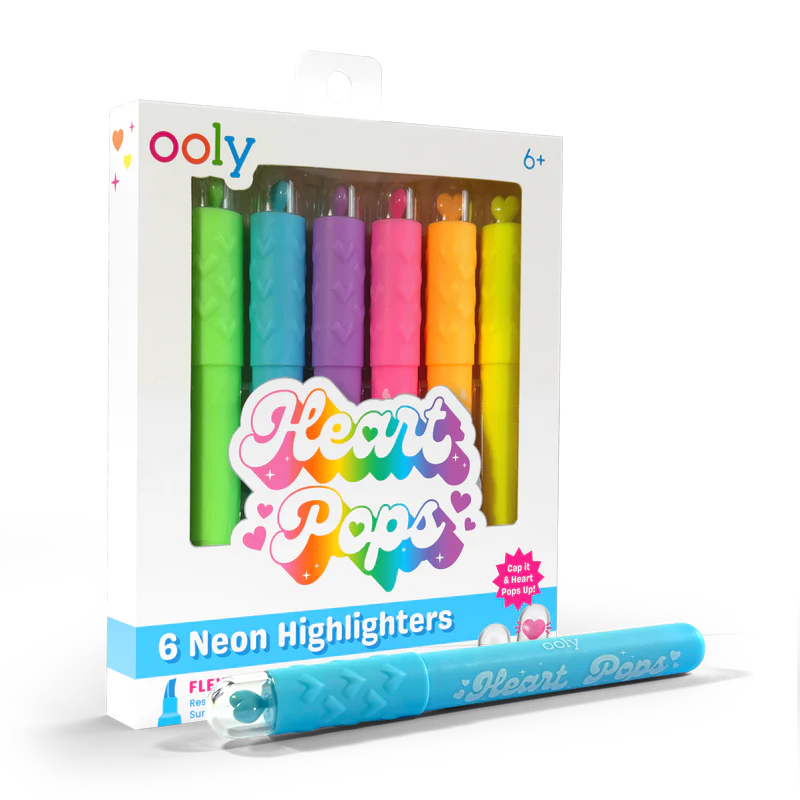 Heart Pops: Neon Highlighters By Ooly