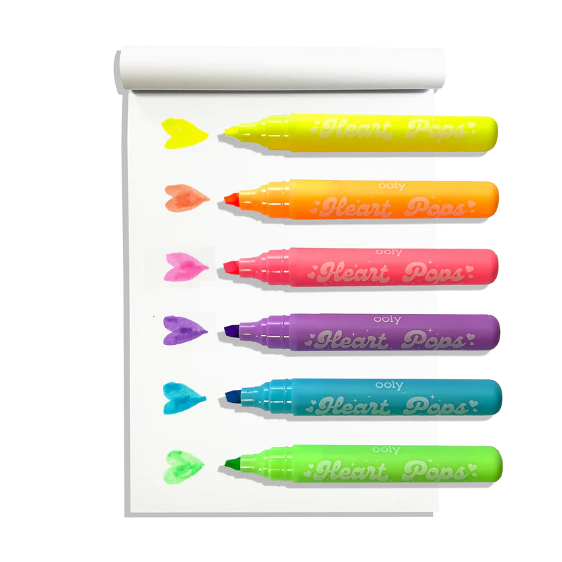 Heart Pops: Neon Highlighters By Ooly