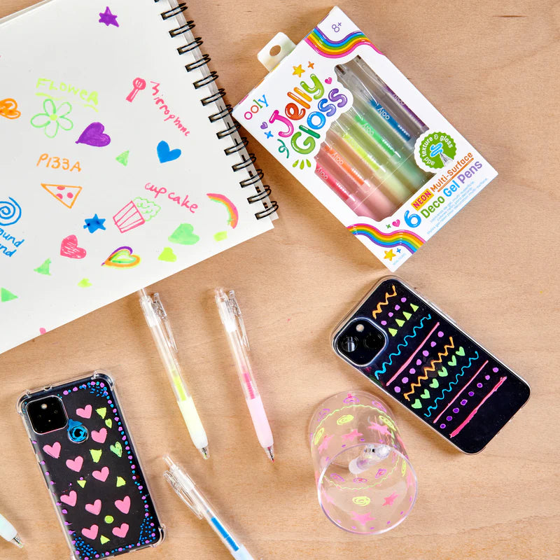 Jelly Gloss: Neon Multi-Surface Gel Pens By Ooly