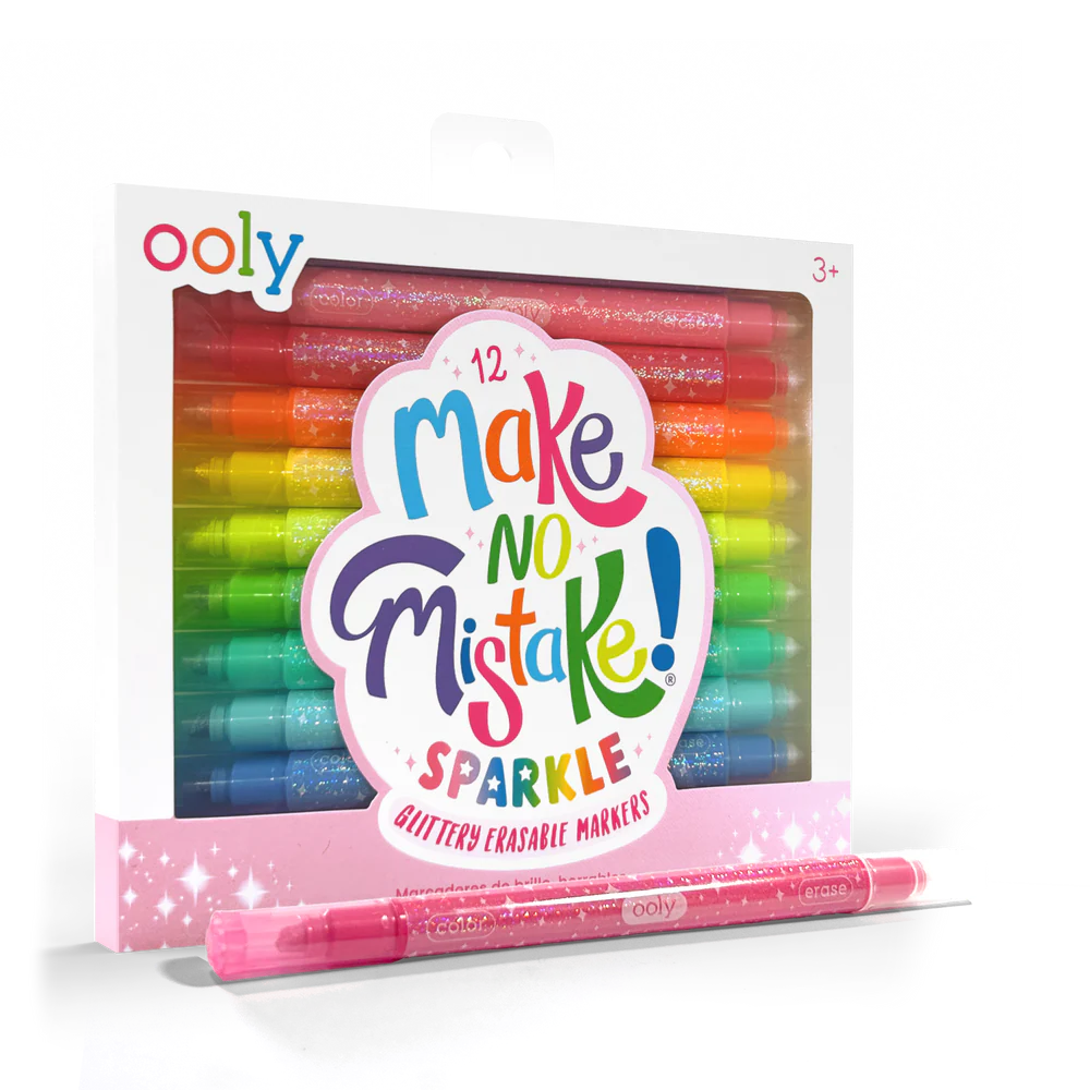 Make No Mistake! Sparkle Glittery Erasable Markers By Ooly