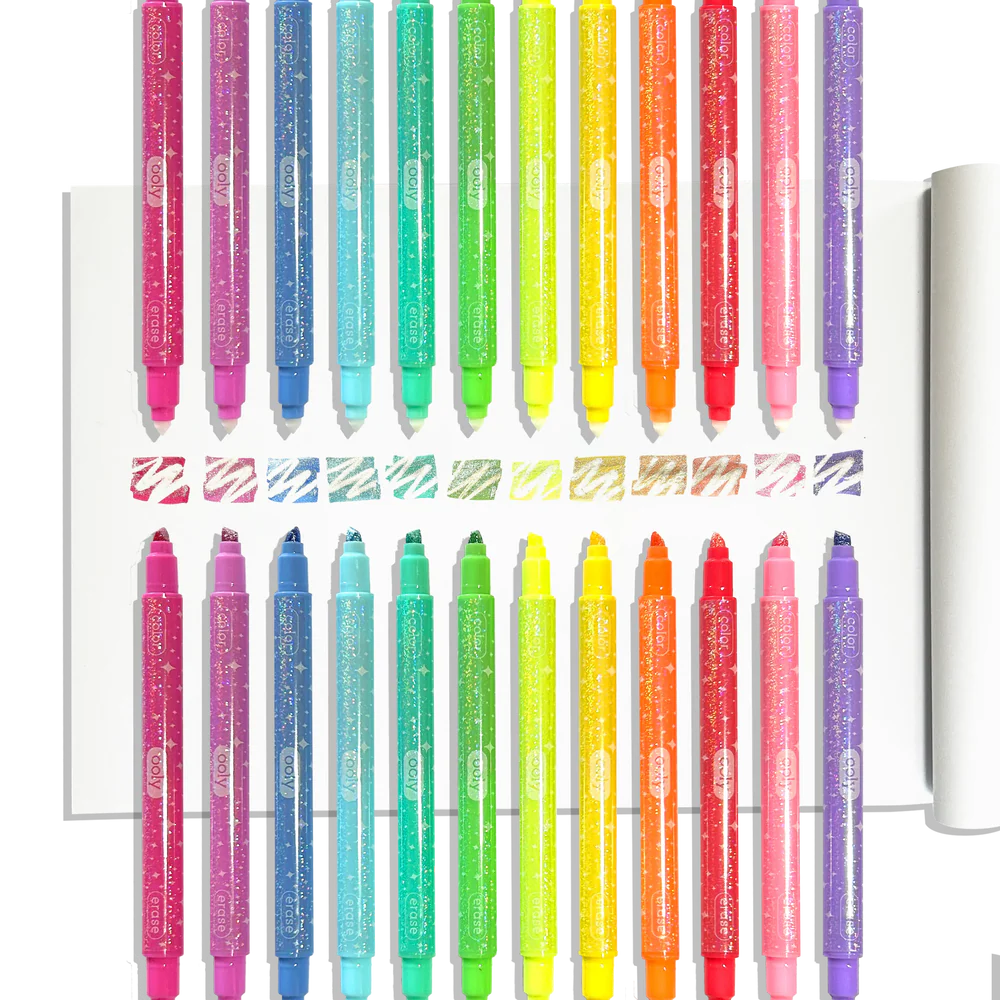 Make No Mistake! Sparkle Glittery Erasable Markers By Ooly