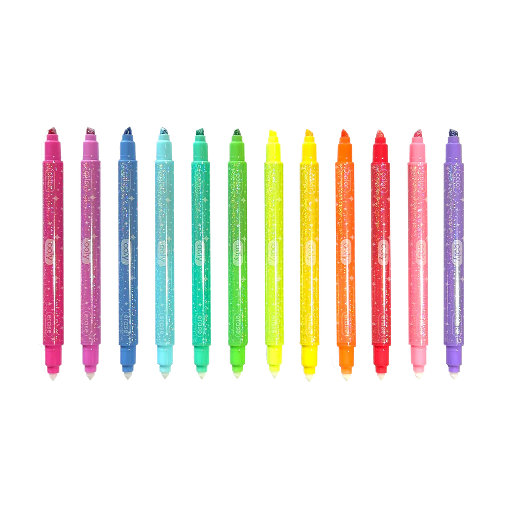 Make No Mistake! Sparkle Glittery Erasable Markers By Ooly