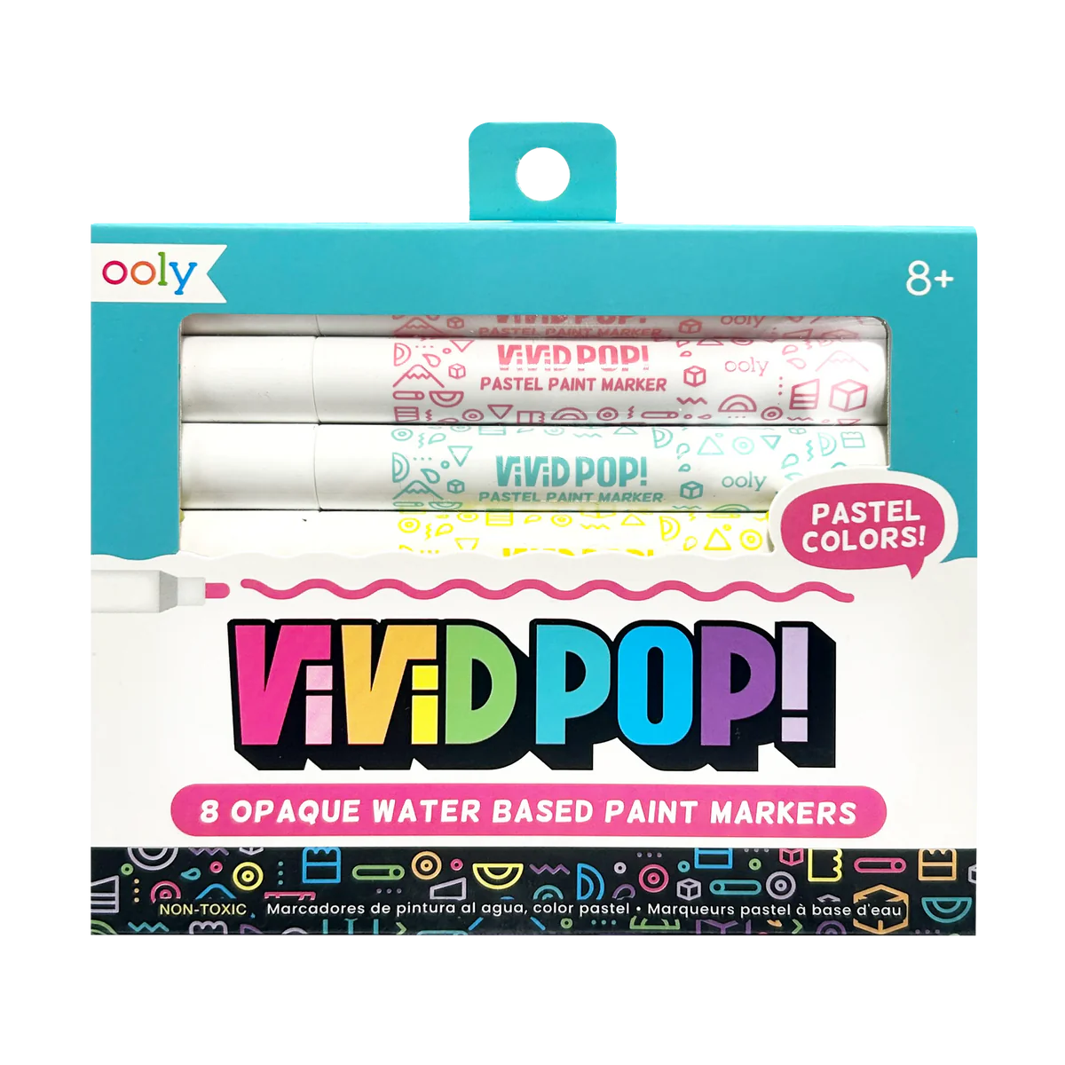 Pastel Vivid Pop! Water Based Paint Markers by Ooly