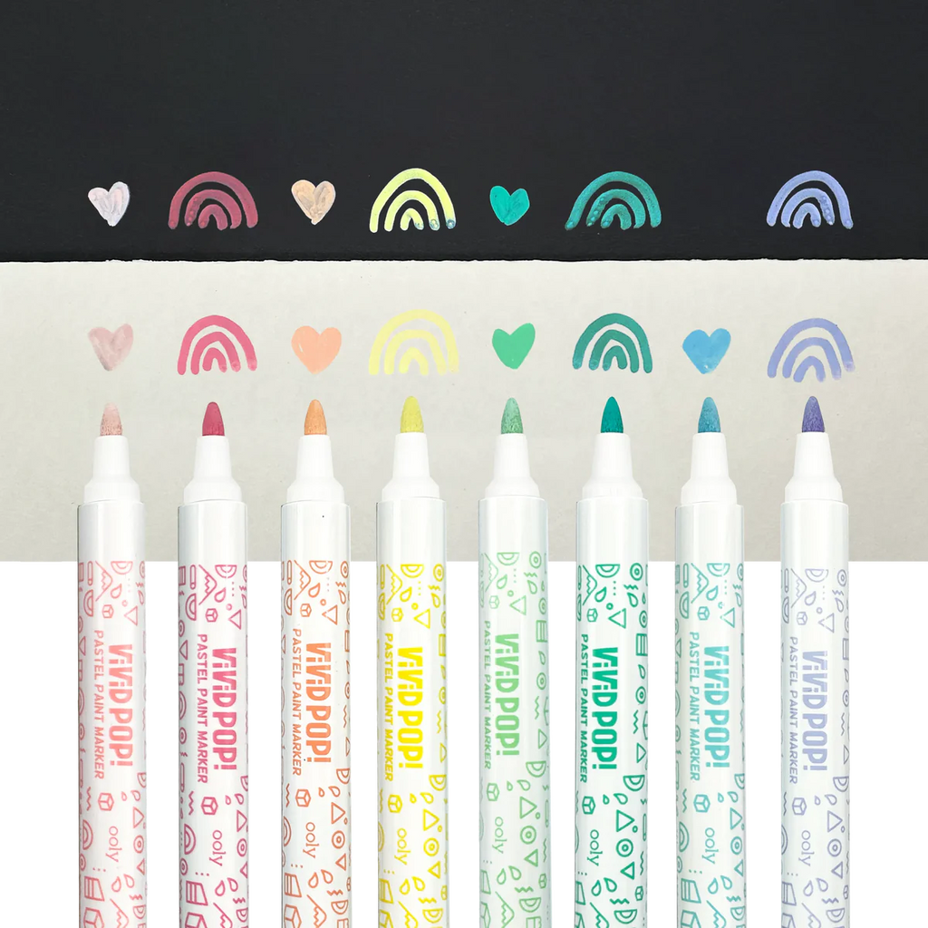 Pastel Vivid Pop! Water Based Paint Markers by Ooly