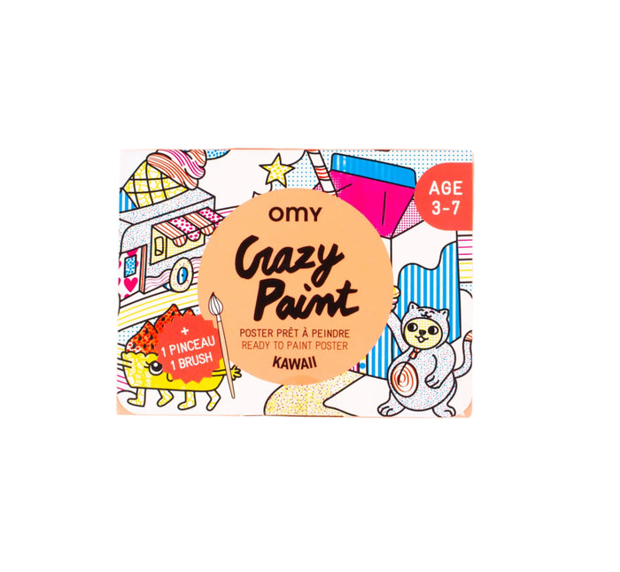 Crazy Paint Pocket Poster- Kawaii by OMY