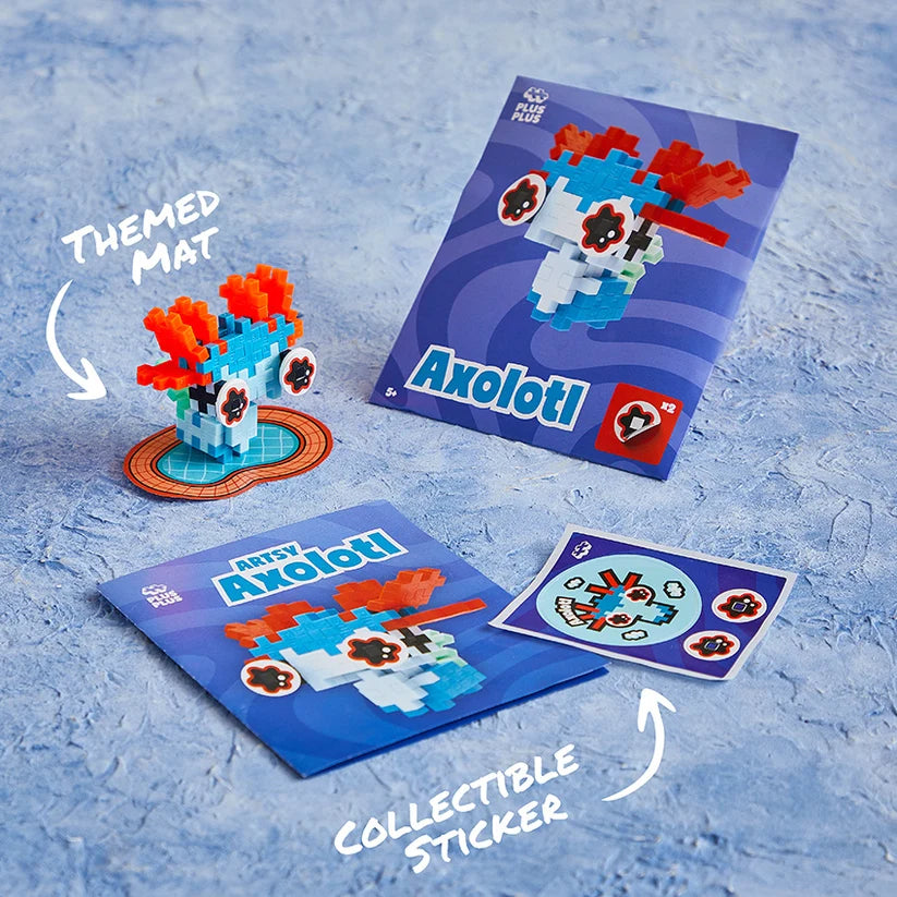 Artsy Blue Axolotl Puzzle Packet