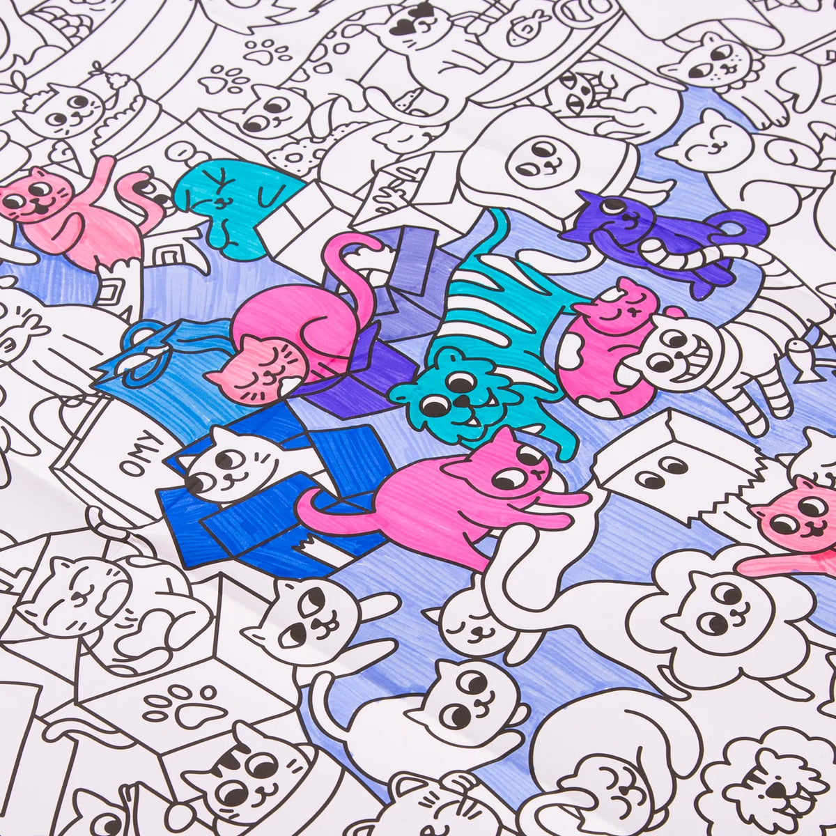 Kitty Giant Coloring Poster