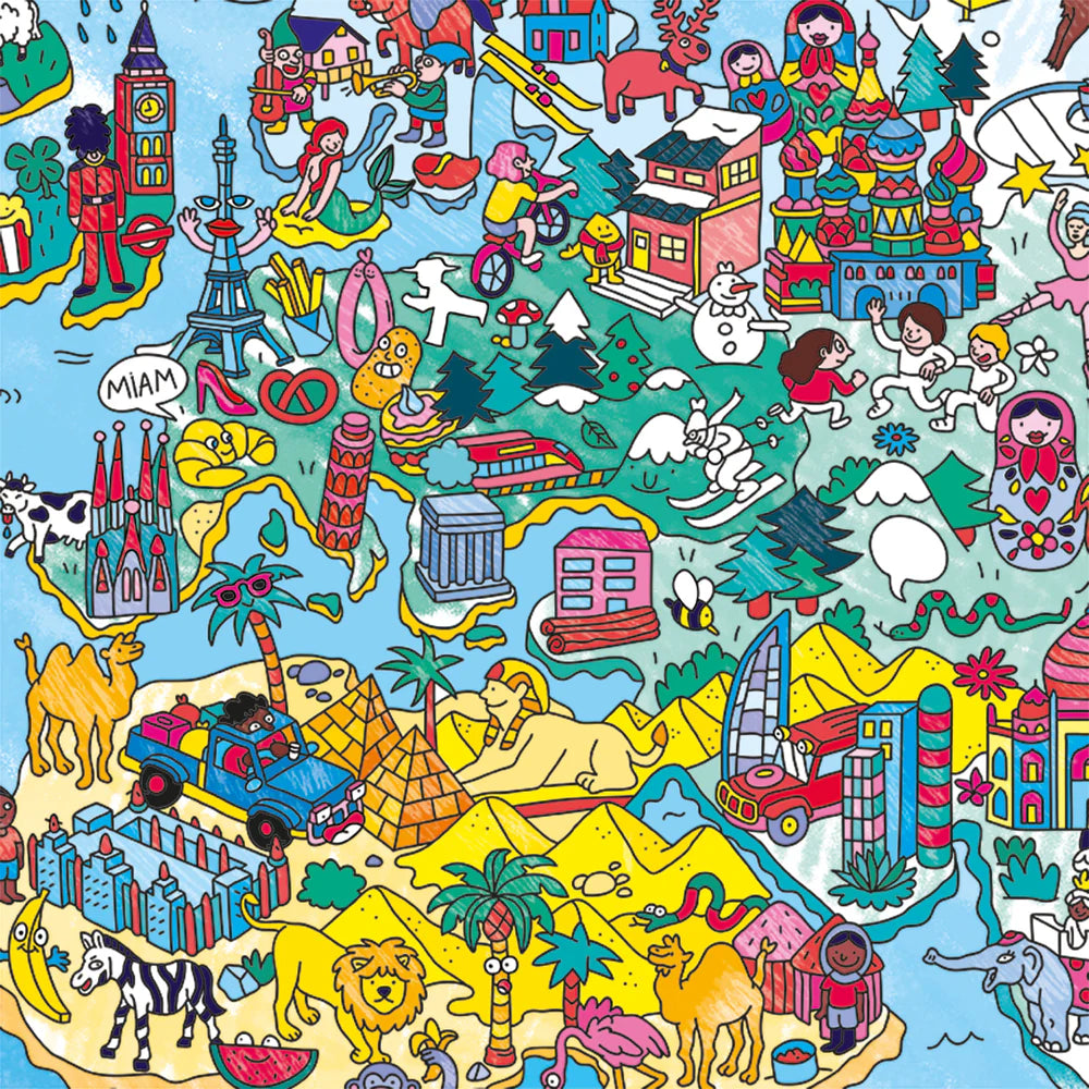 Atlas Giant Coloring Poster