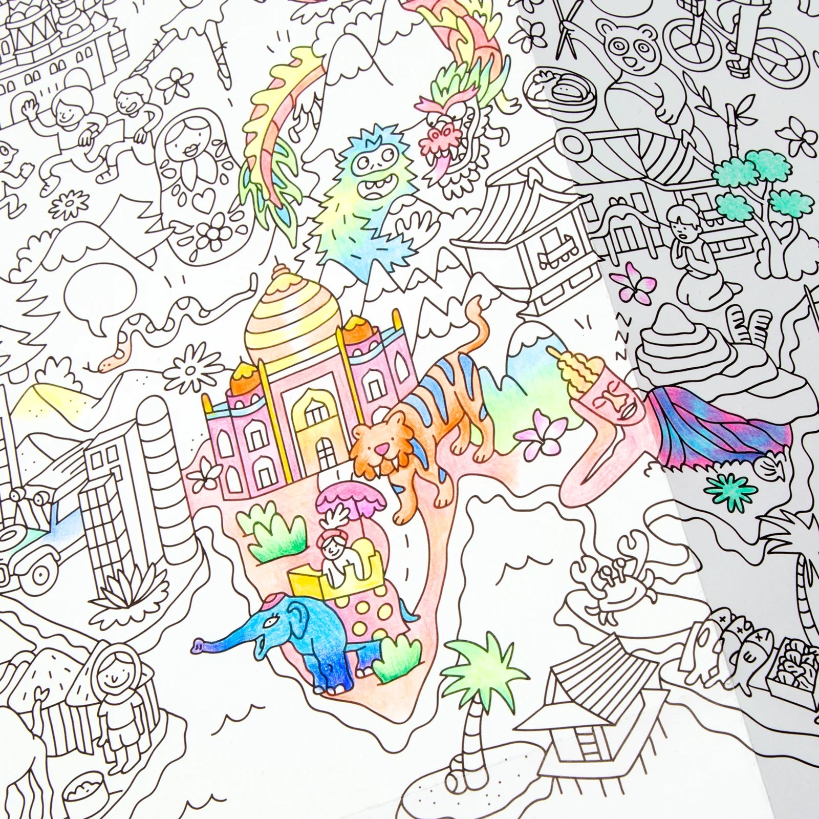 Atlas Giant Coloring Poster