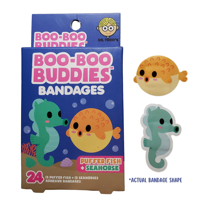 Puffer Fish and Seahorse Bandages by Boo-Boo Buddies