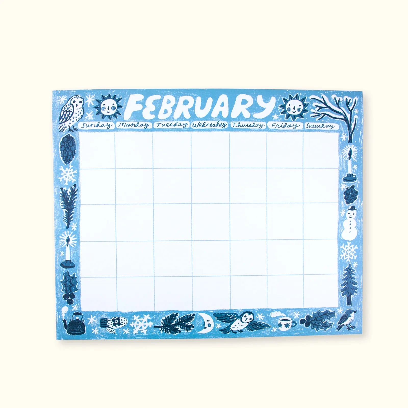 Giant Sheet Calendar by Phoebe Wahl