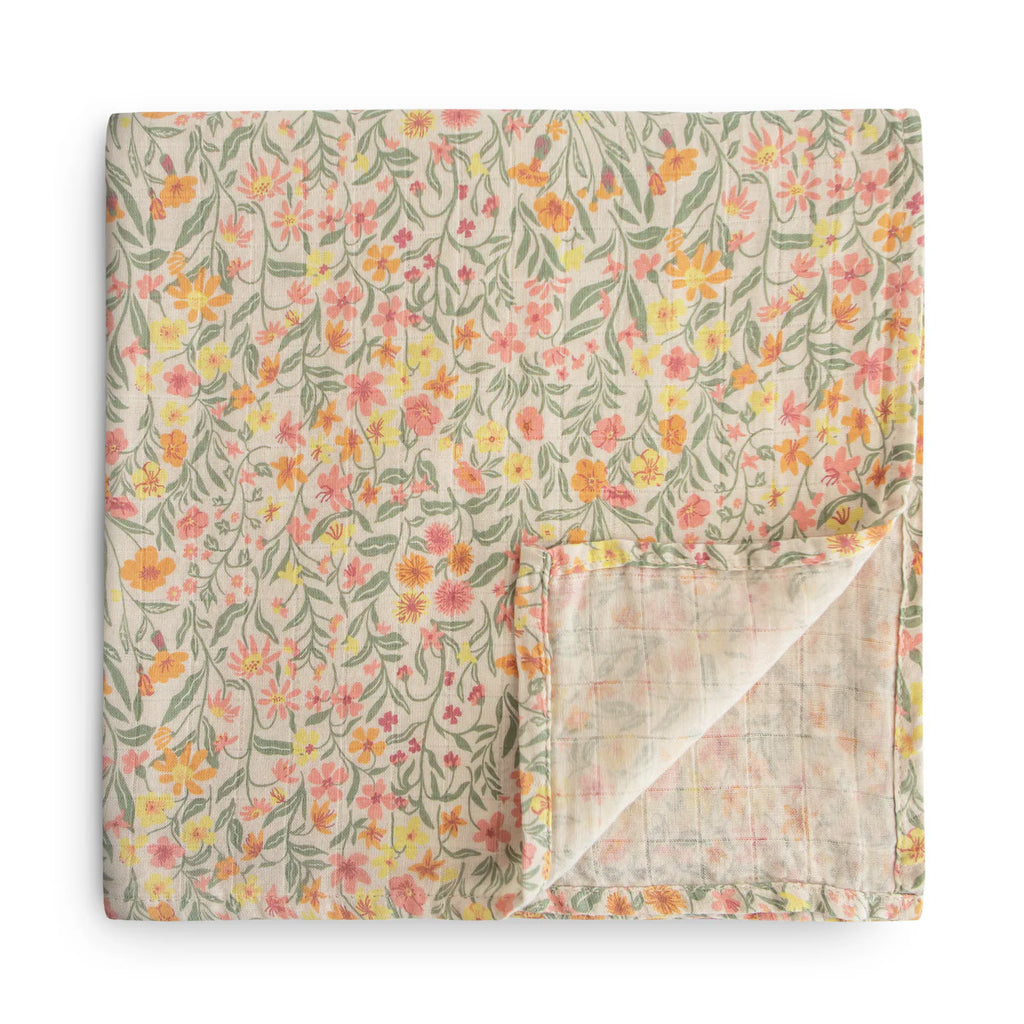 Organic Cotton Muslin Swaddle Blanket by Mushie