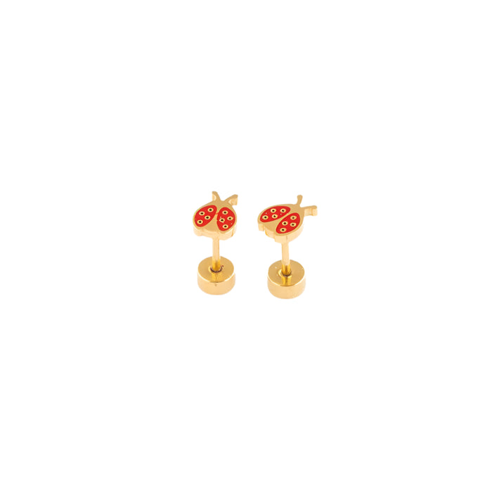 Ladybug Earrings by Pip Pop Post