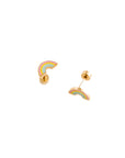 Pastel Rainbow Earrings by Pip Pop Post