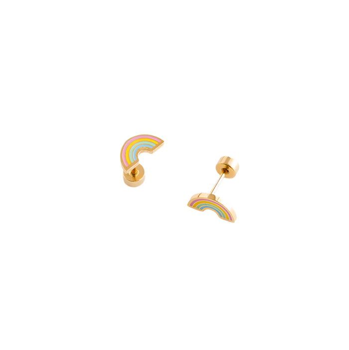 Pastel Rainbow Earrings by Pip Pop Post