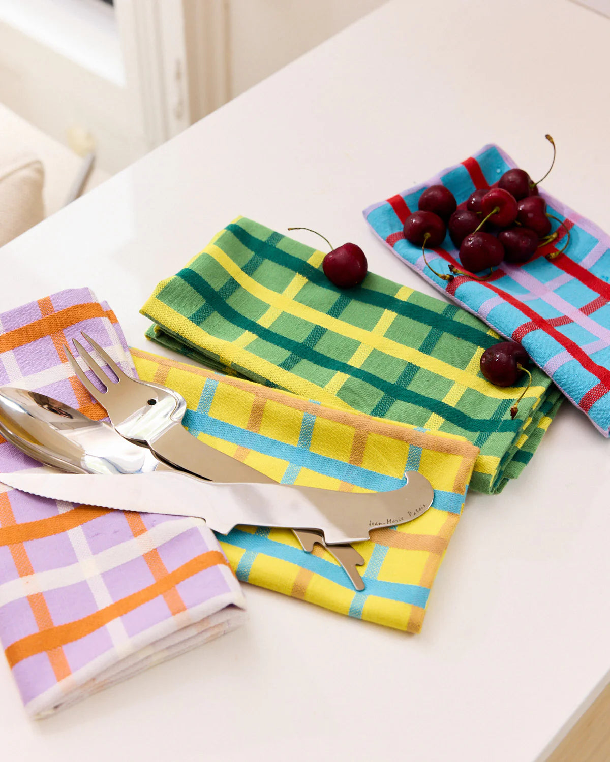 Woven Plaid Napkins by Dusen Dusen