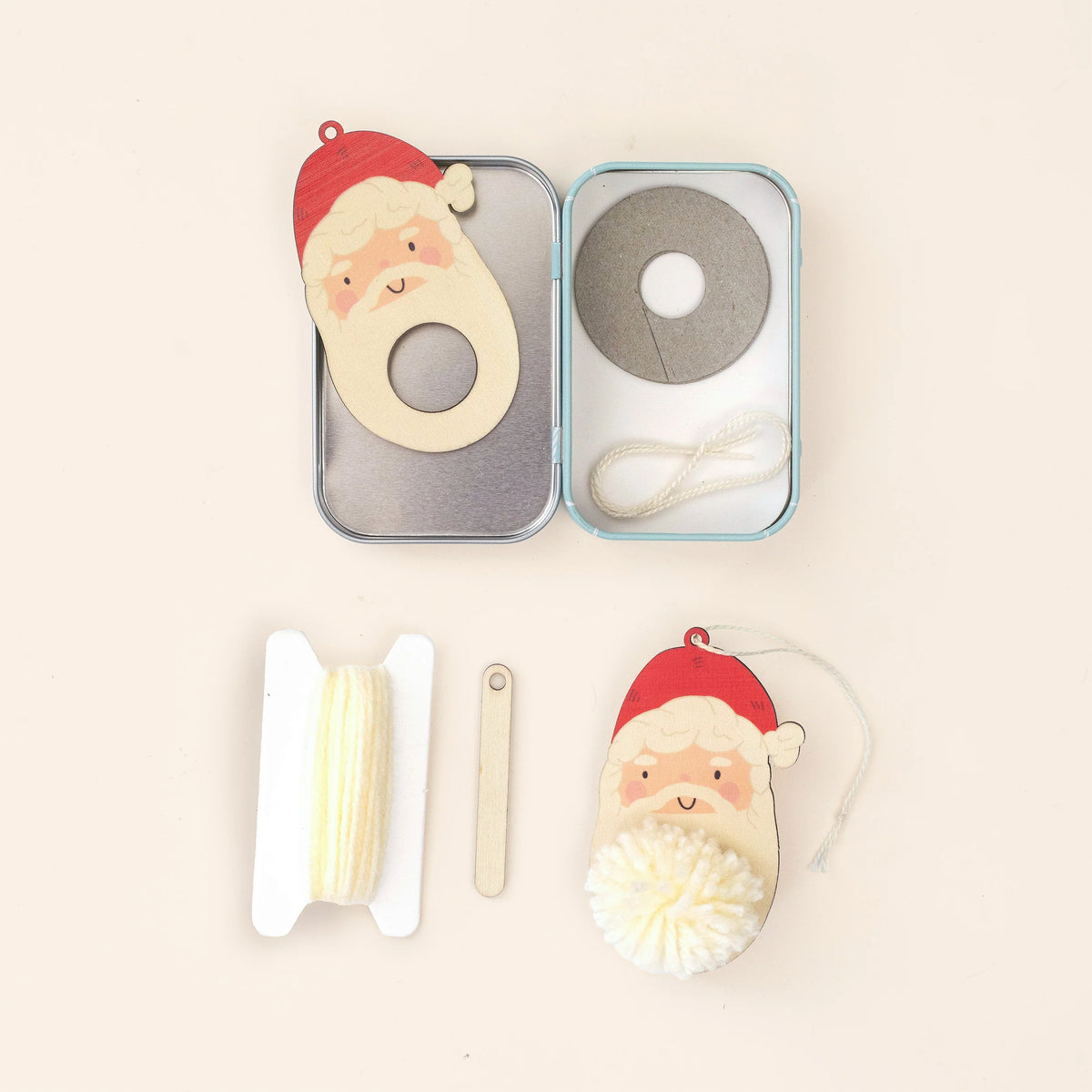 Pom Pom Santa Decoration Kit