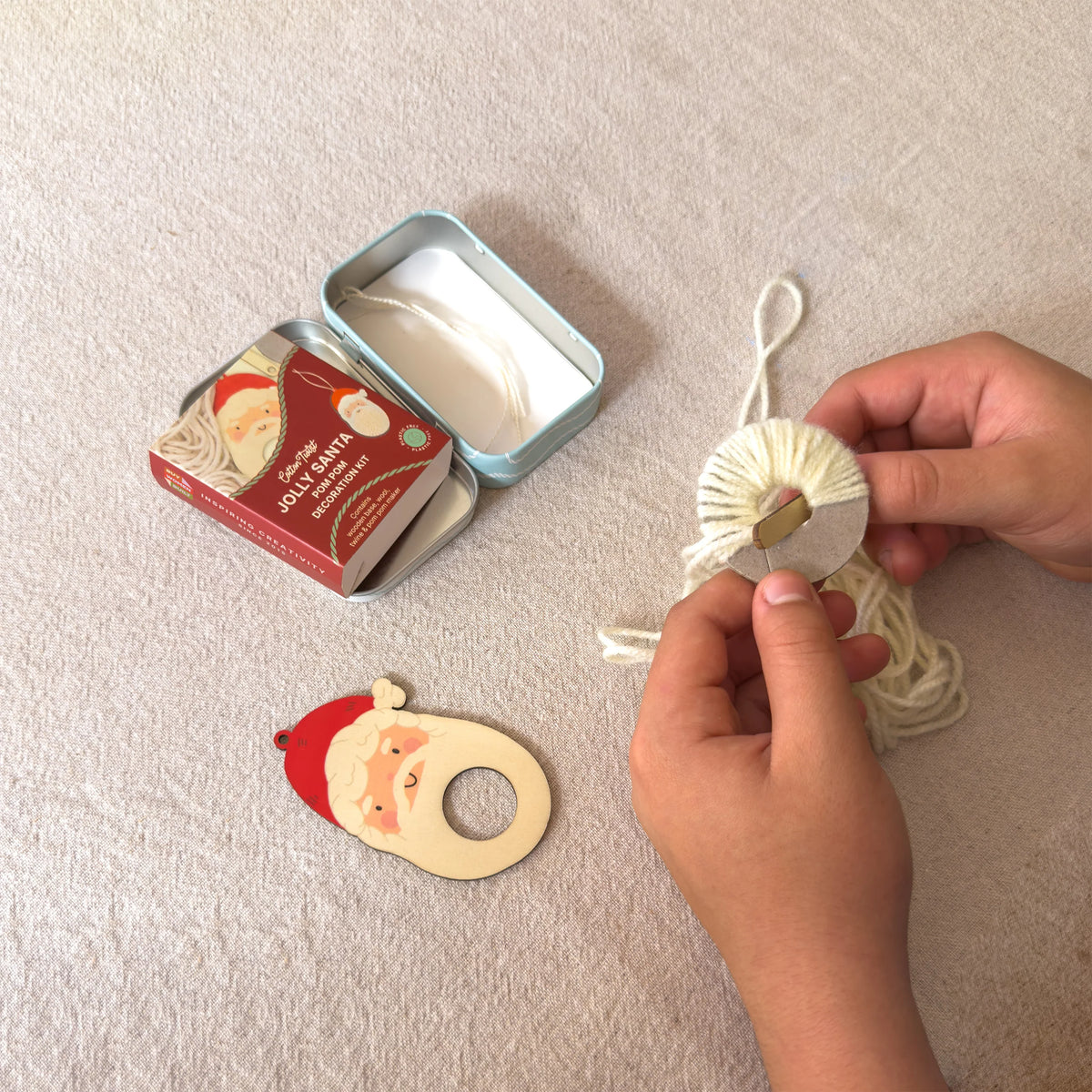 Pom Pom Santa Decoration Kit