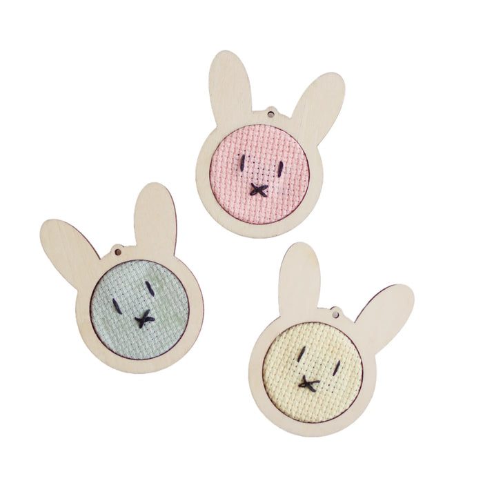 Mini Bunnies Cross Stitch Kit by Cotton Clara