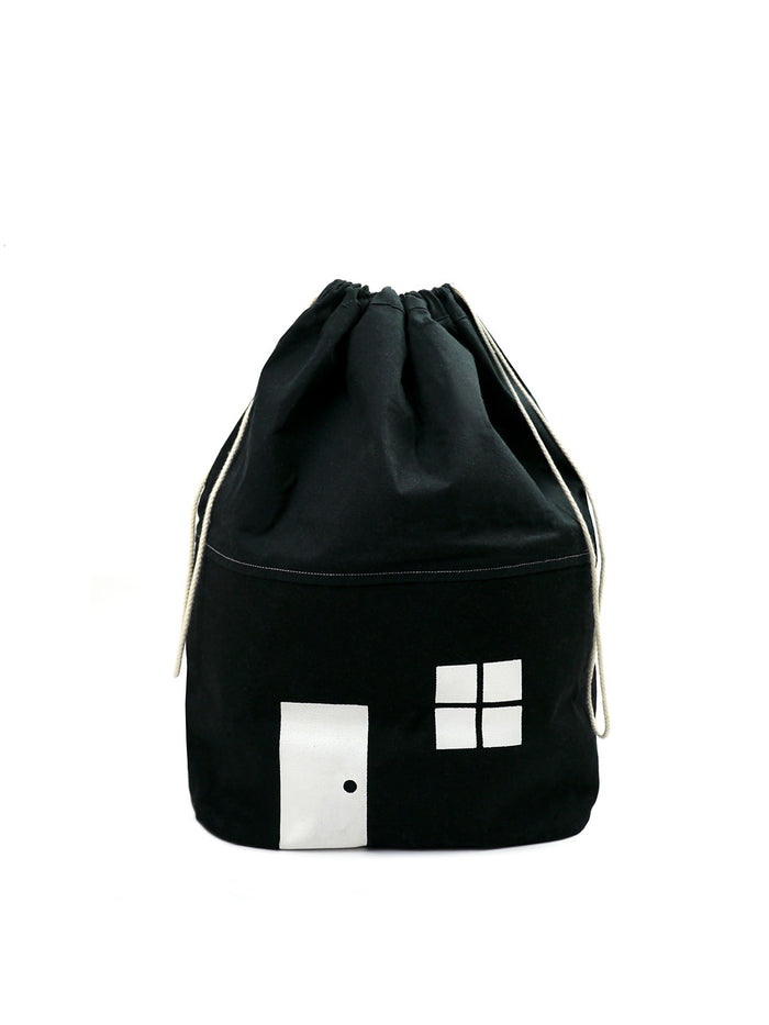 House No.2 Medium Organic Storage Bag by Rock & Pebble
