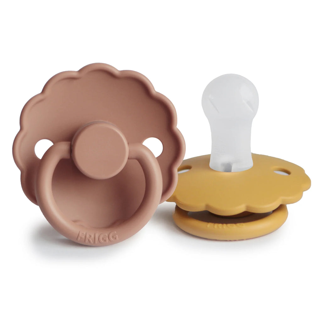 FRIGG Daisy Silicone Pacifier 2 Pack (0-6 months) by Mushie