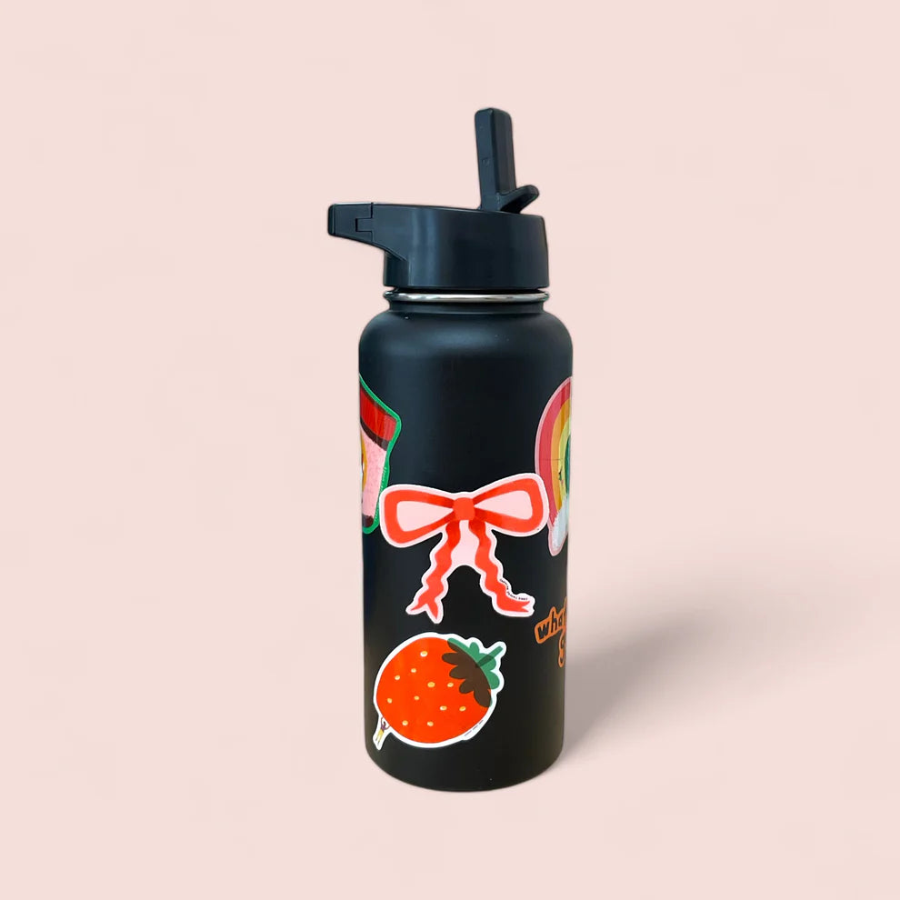 Georgie&#39;s Bow Die Cut Sticker by Carolyn Suzuki