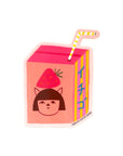 Ichigo Milk Die Cut Sticker by Carolyn Suzuki