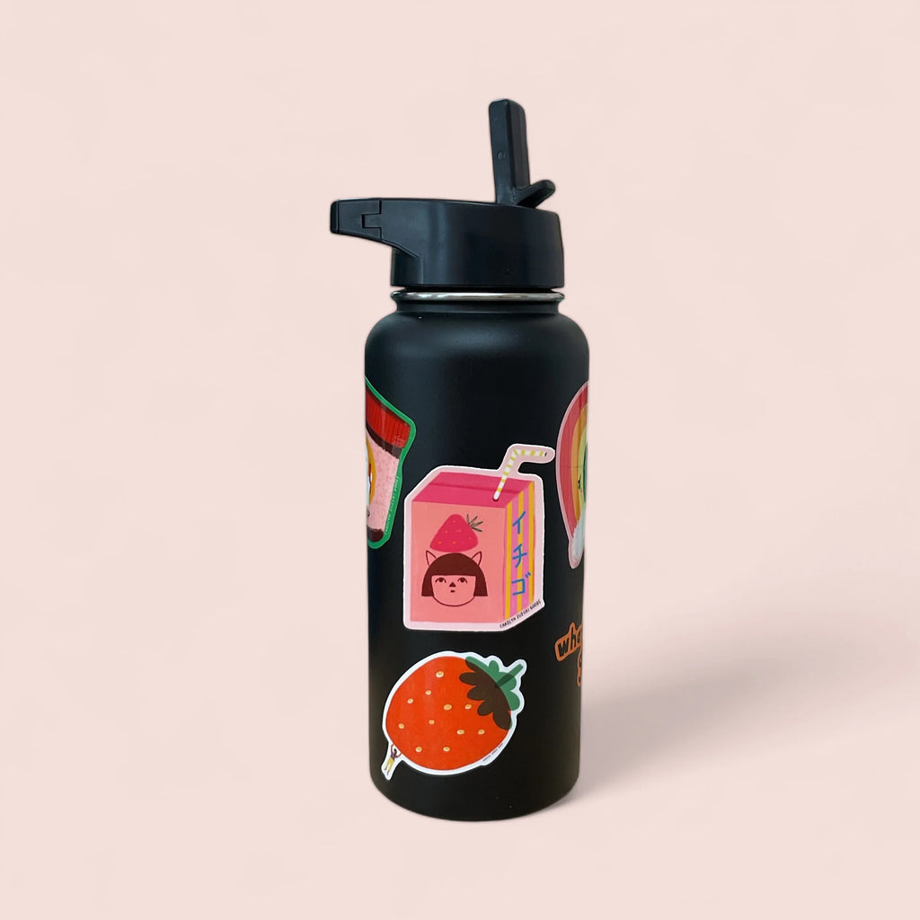 Ichigo Milk Die Cut Sticker by Carolyn Suzuki