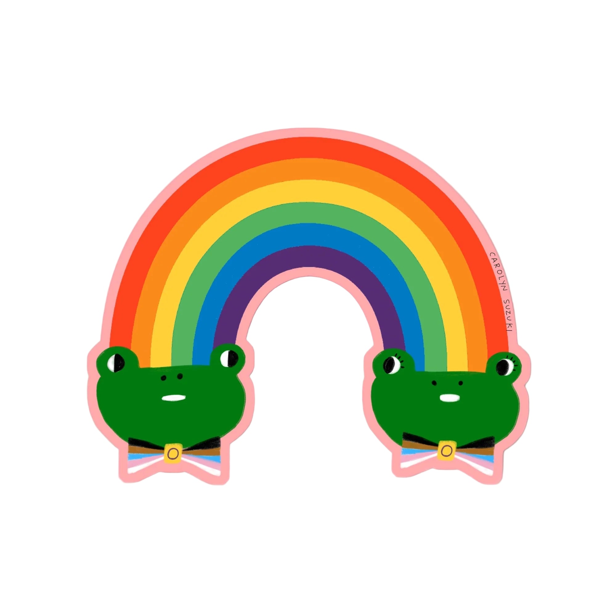 Rainbow Connection Sticker by Carolyn Suzuki