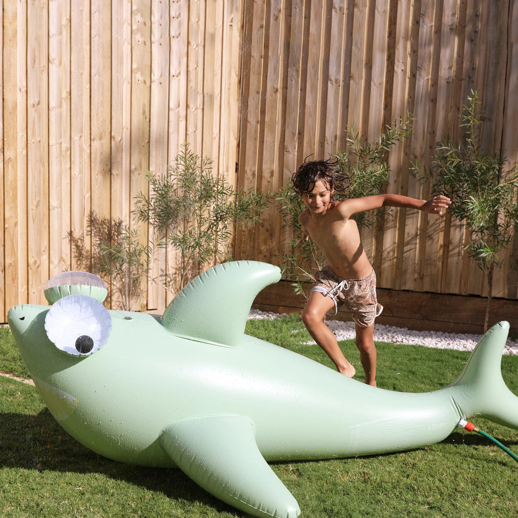 SALE Shark Tribe Giant Inflatable Sprinkler by SUNNYLIFE