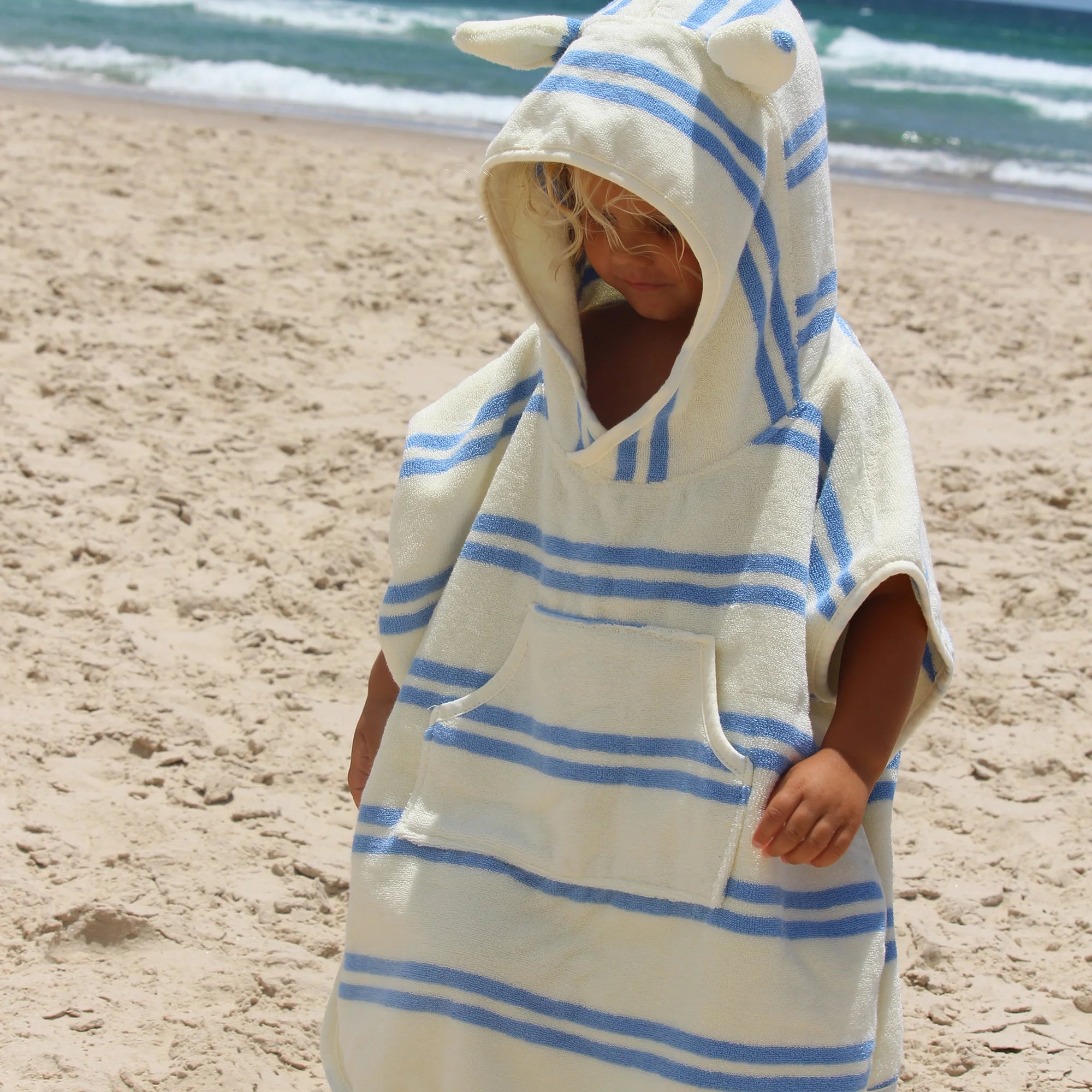 Kids Hooded Towel - Sid the Seagull