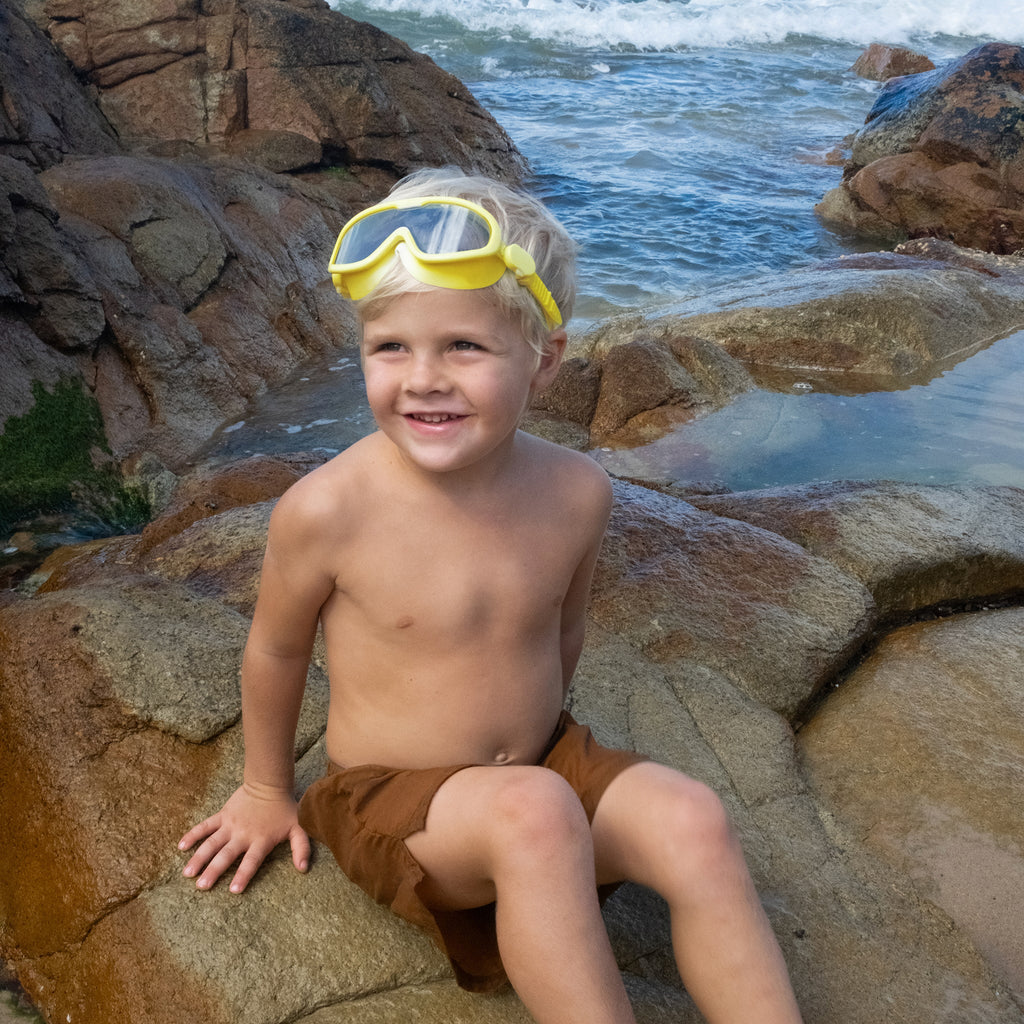 Kids Swim Mask - Neon Yellow by SUNNYLiFE