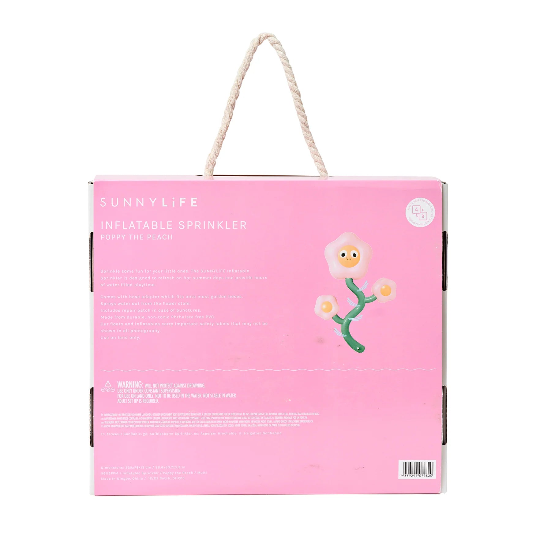 Poppy the Peach Inflatable Sprinkler