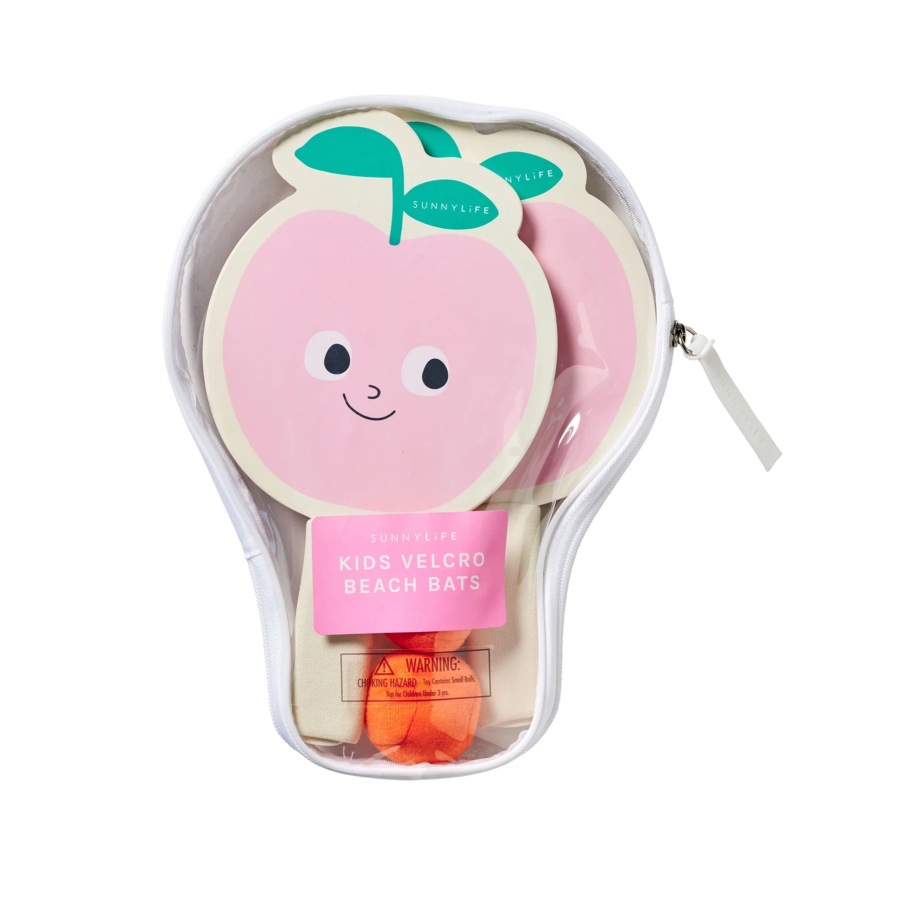 Poppy the Peach Kids Velcro Beach Bats
