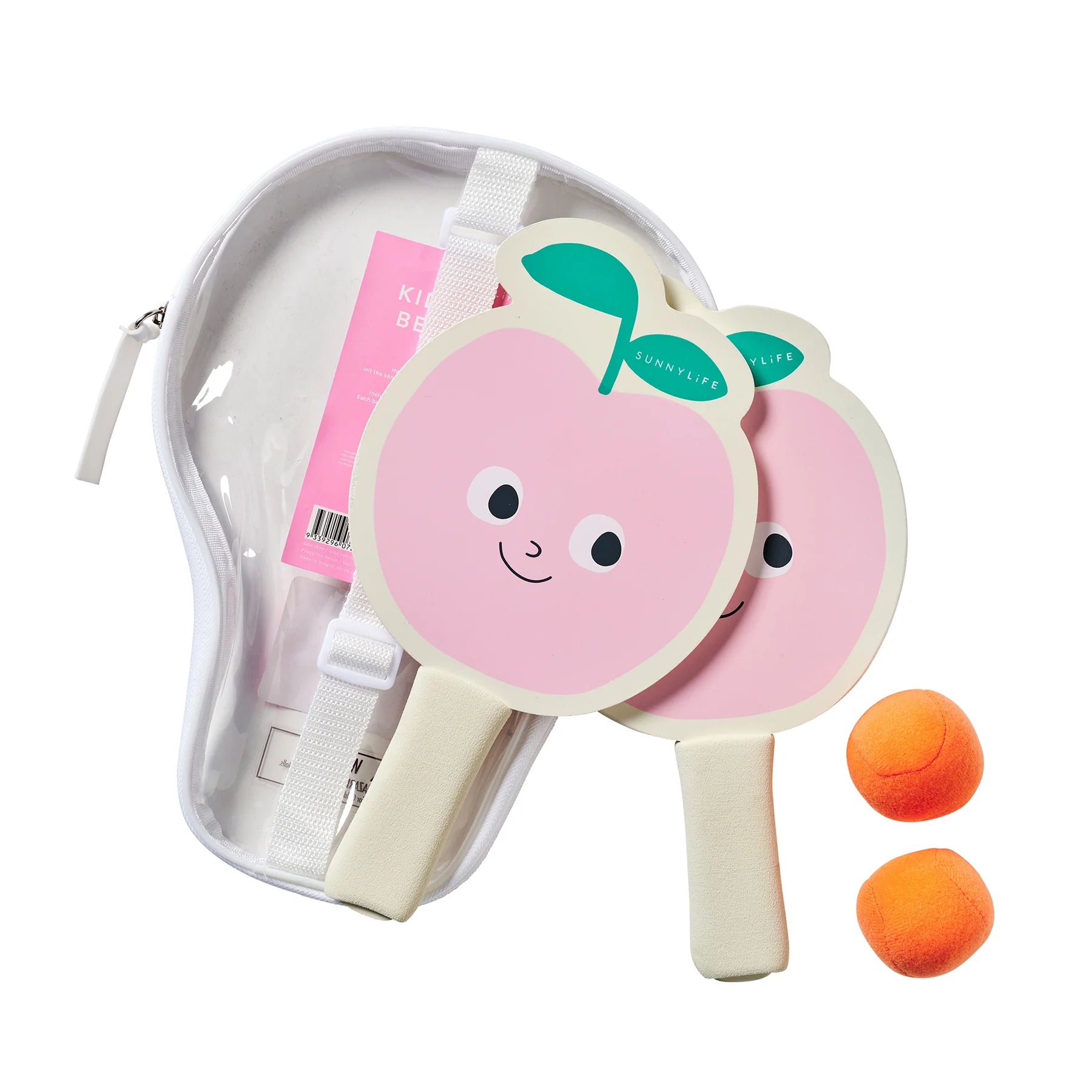 Poppy the Peach Kids Velcro Beach Bats