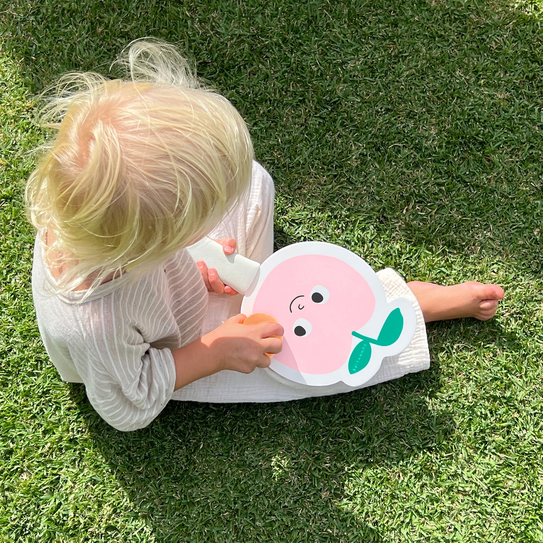 Poppy the Peach Kids Velcro Beach Bats