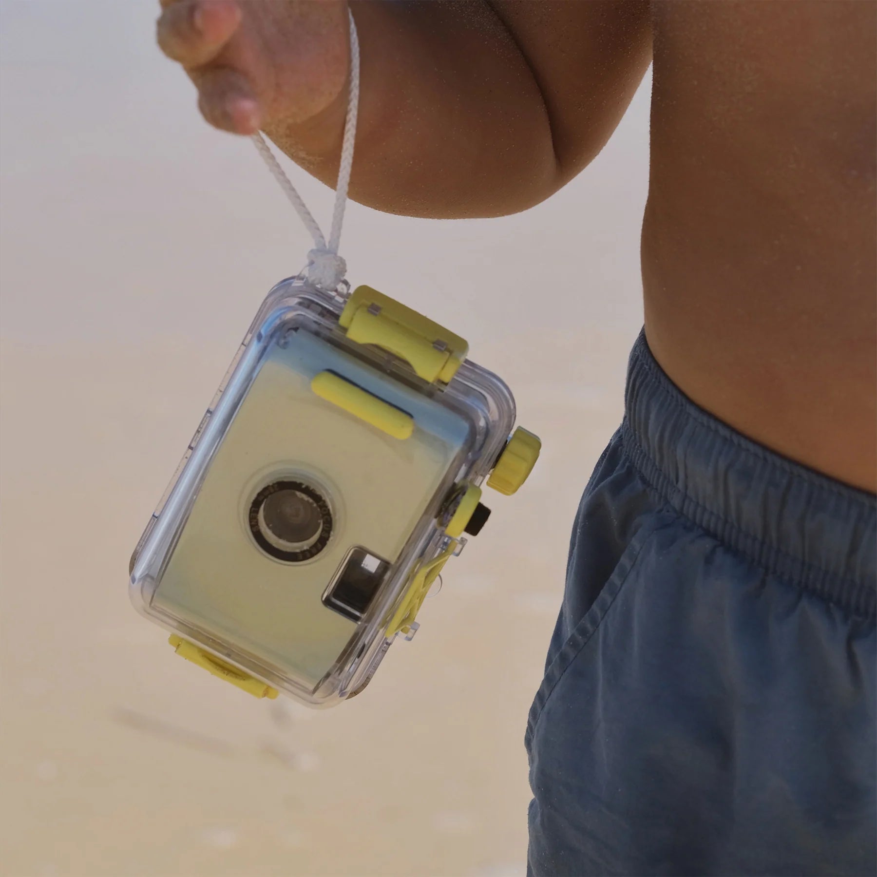 Neon Green Underwater Camera
