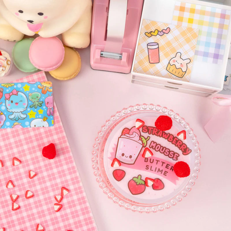 Strawberry Mousse Fluffy Butter Slime
